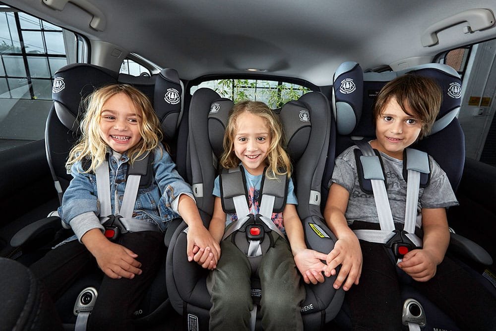 three across car seats in the back seat — Melbourne